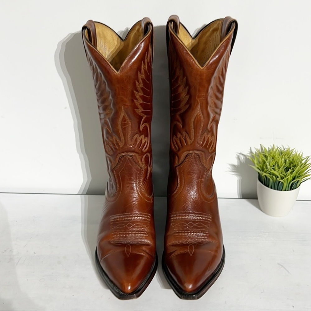 BOULET Leather Cowboy Boots